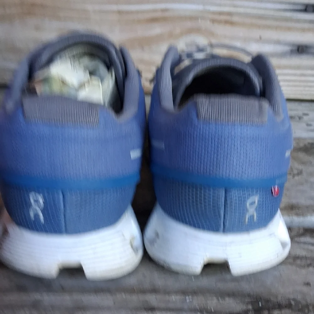 On Running Men's Blue and Gray Athletic Shoes - Picture 12 of 15